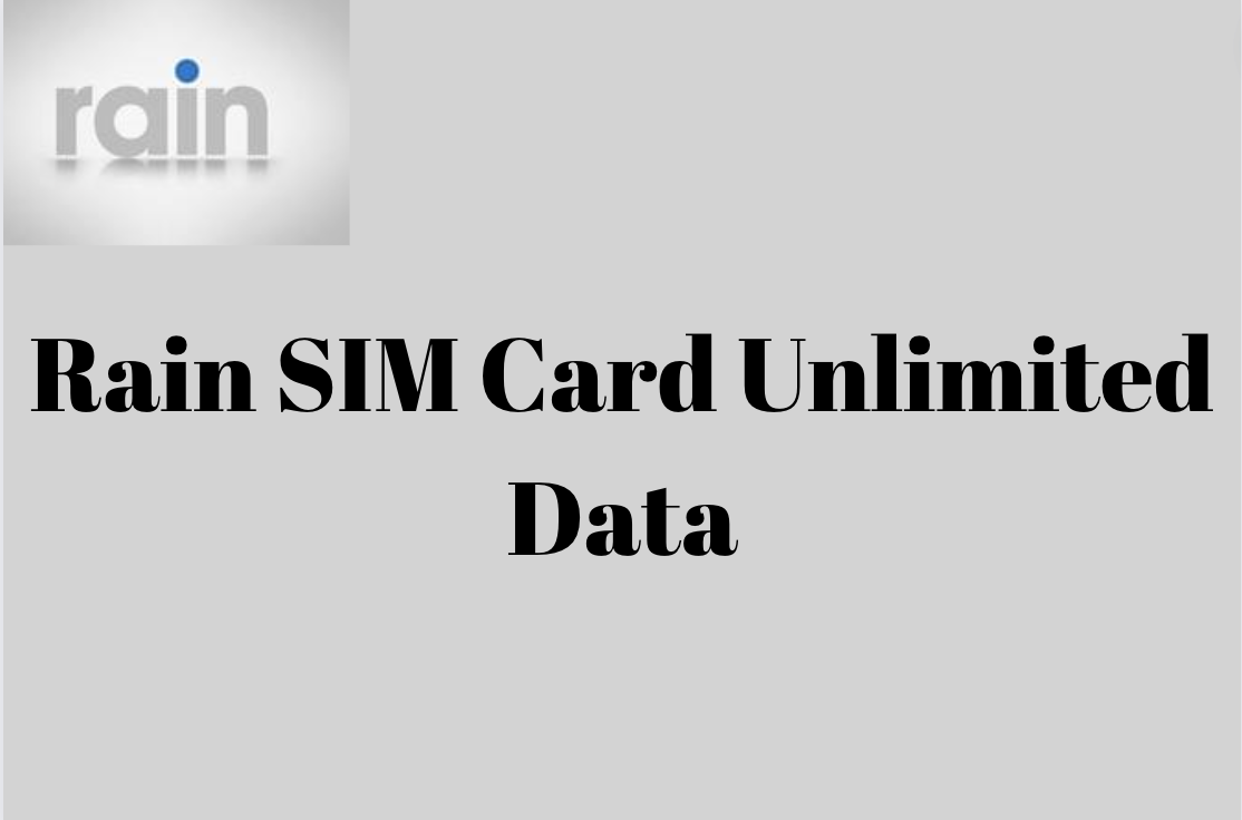 Rain SIM Card Unlimited Data