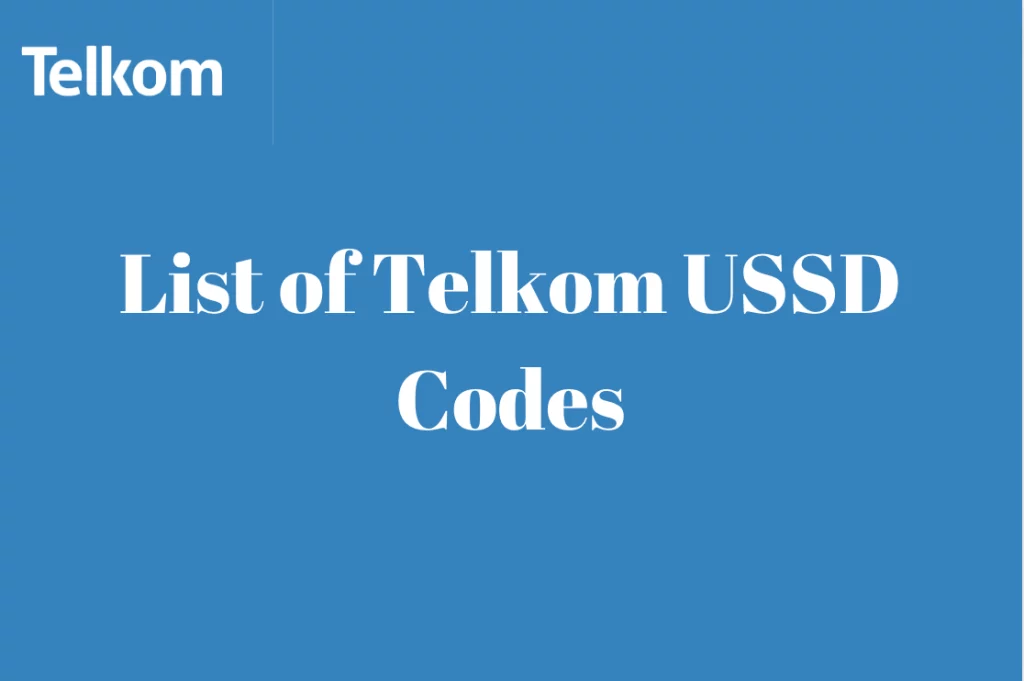 List of Telkom USSD Codes