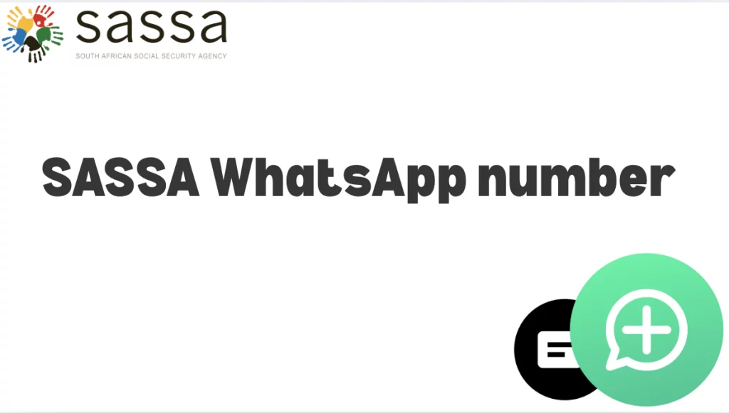 SASSA WhatsApp number