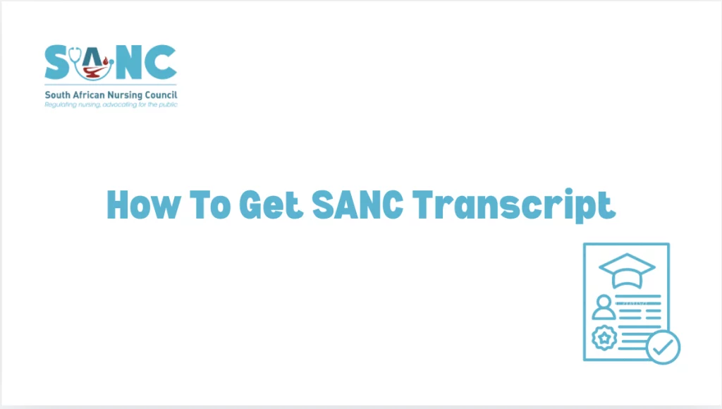 How to get SANC transcript