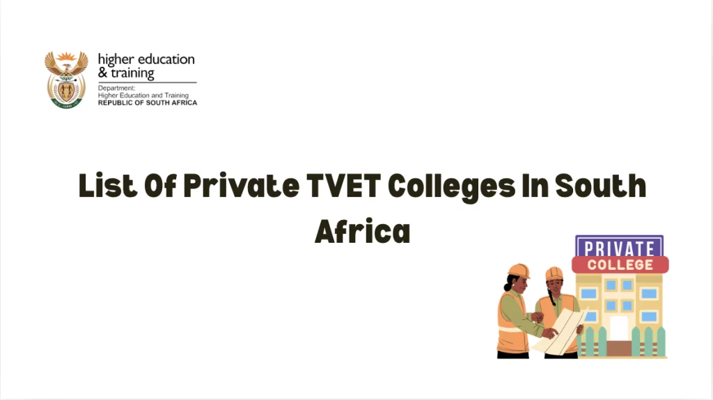 List Of Private TVET Colleges In South Africa
