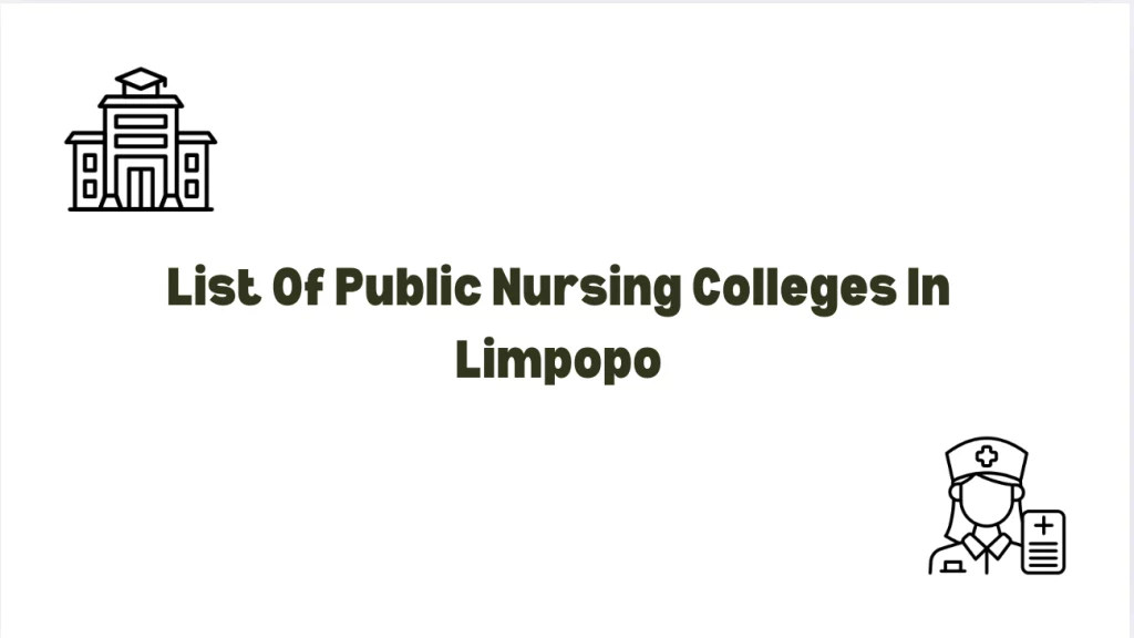 Public Nursing Colleges In Limpopo